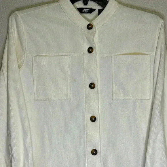 Land’s End Corduroy Button Down Shacket - Picture 2 of 7